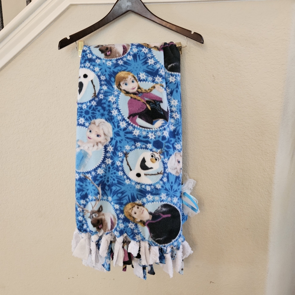 DISNEY FROZEN Elsa & Anna 60"x80" Soft Fleece Blanket Handmade